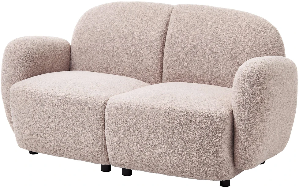 Sofa Beliani JULE bouclé poilsio komplektas 6 asmenims, smėlio spalvos