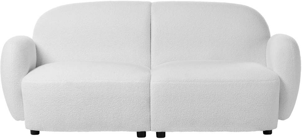 Sofa Beliani JULE poilsio baldų komplektas 6 žmonėms, „Bouclé“, balkšvas