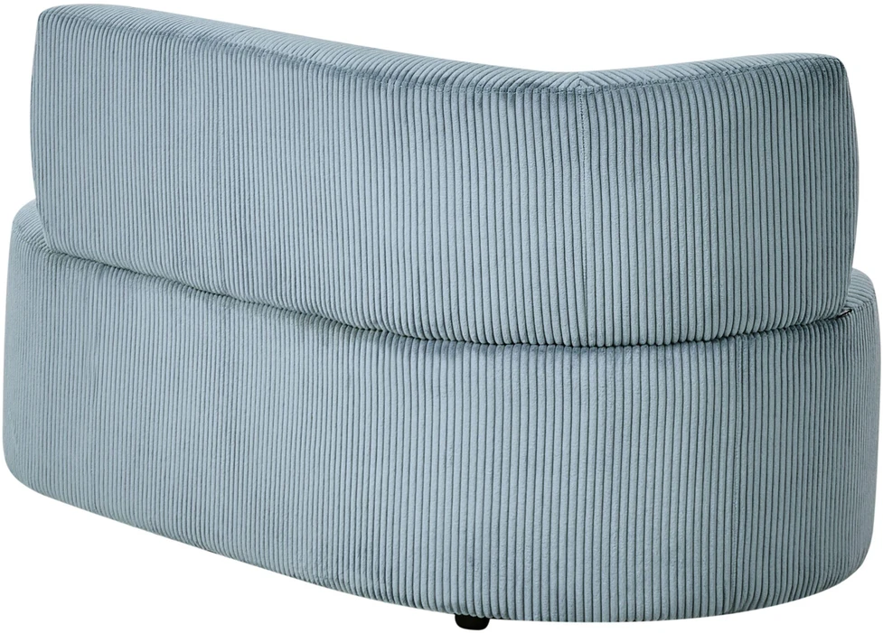 Sofa Beliani Kairinės pusės sėdimas gultas VANVEY, velvetinis, mėlynas