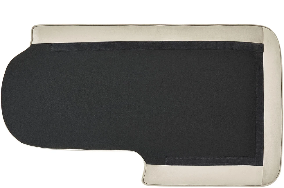 Sofa Beliani Kairinis gultas ALLIER, veliūras, smėlio spalvos