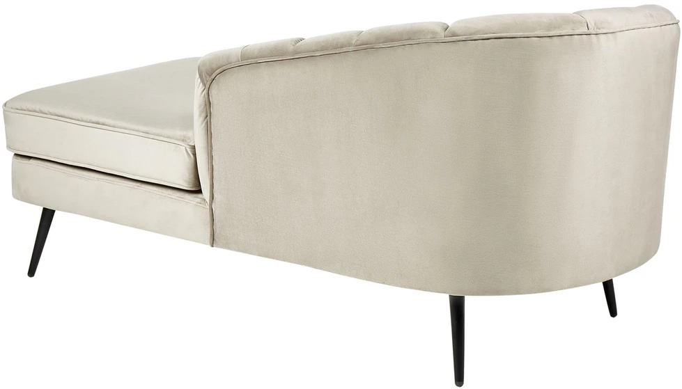 Sofa Beliani Kairinis gultas ALLIER, veliūras, smėlio spalvos
