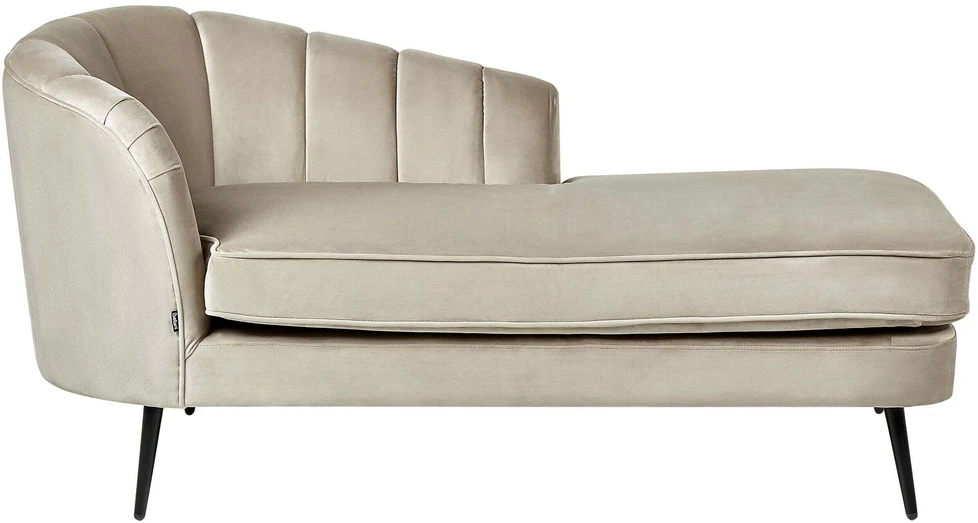 Sofa Beliani Kairinis gultas ALLIER, veliūras, smėlio spalvos