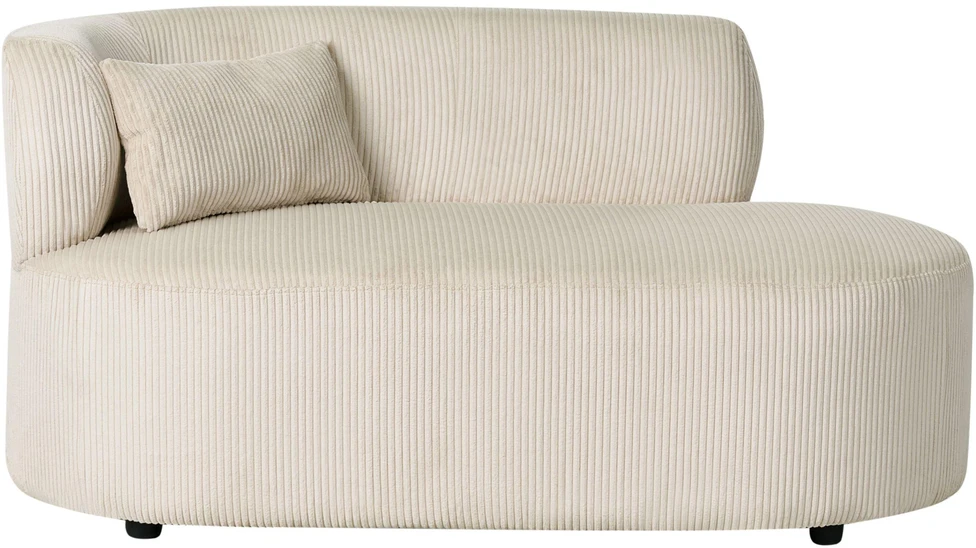 Sofa Beliani Kairinis gultas „VANVEY“, velvetinis, šviesiai smėlio spalvos