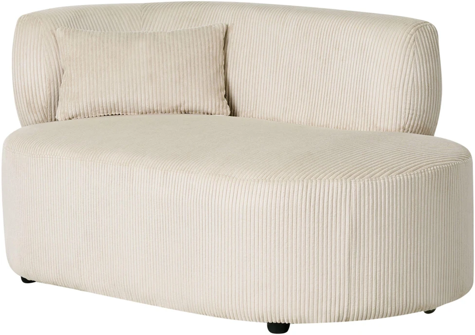 Sofa Beliani Kairinis gultas „VANVEY“, velvetinis, šviesiai smėlio spalvos