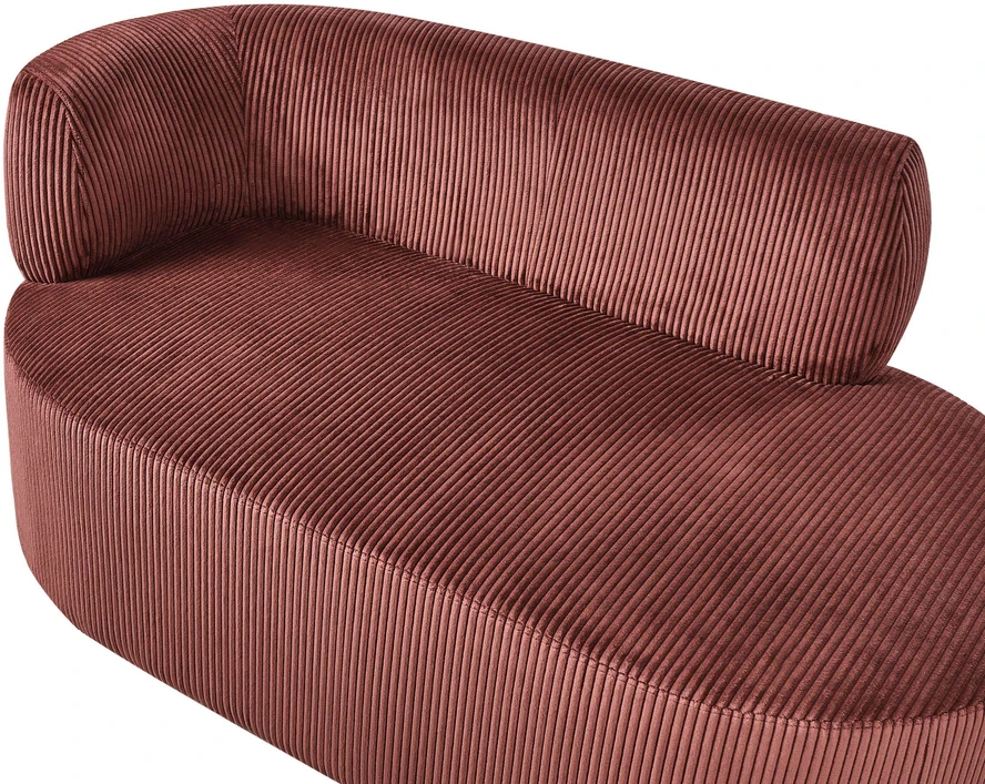 Sofa Beliani Kairinis sėdimas gultas VANVEY, velvetas, raudonas