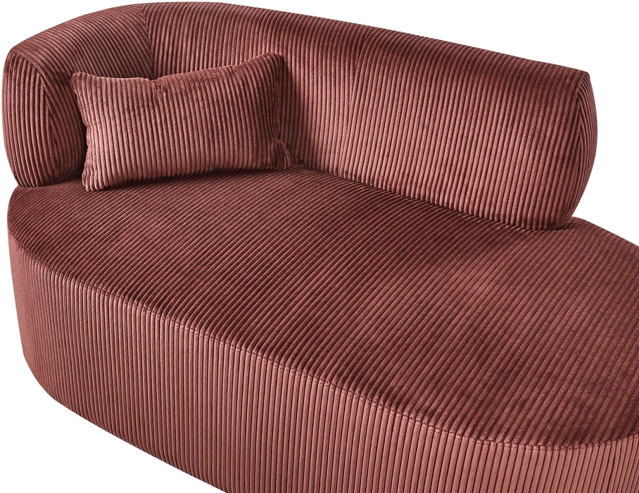 Sofa Beliani Kairinis sėdimas gultas VANVEY, velvetas, raudonas