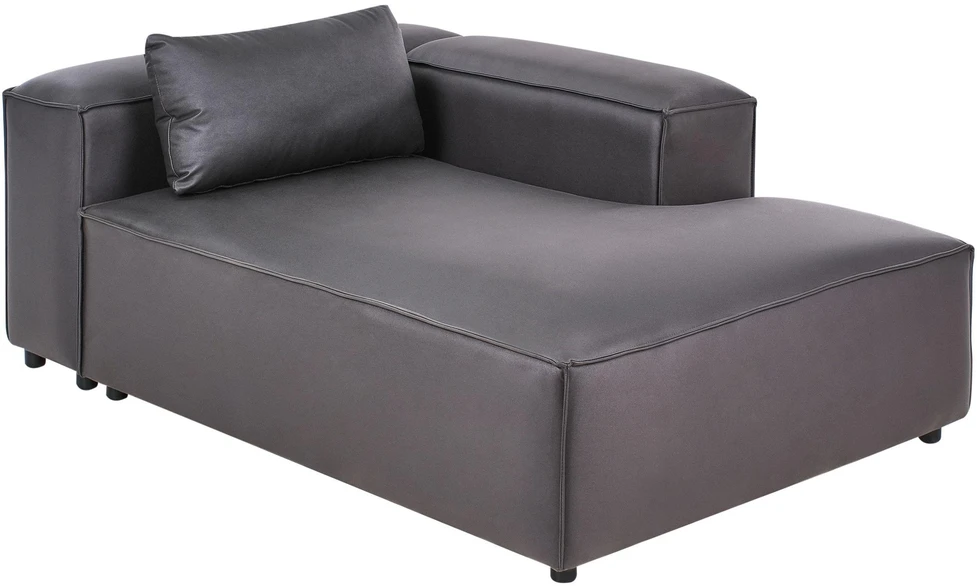 Sofa Beliani Kairinis šezlongas BRANDE, juodas