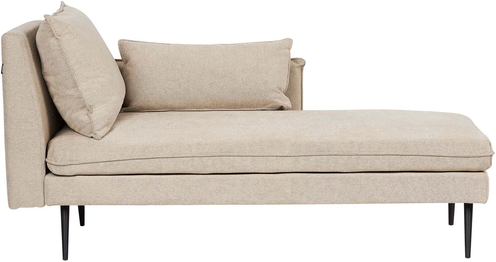 Sofa Beliani Kairinis šezlongas YERRES smėlio spalvos