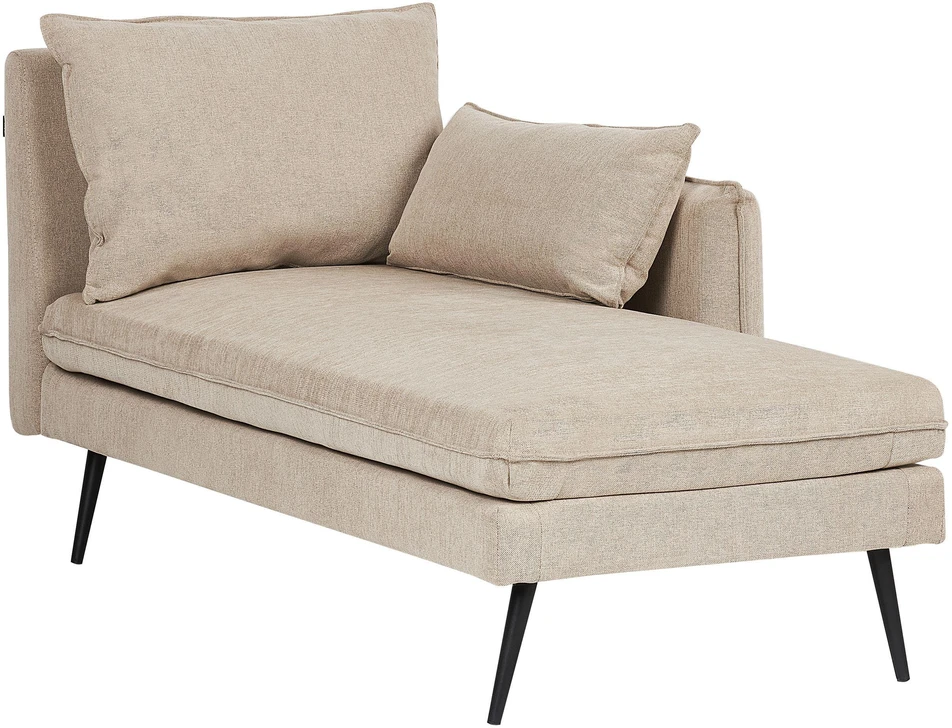 Sofa Beliani Kairinis šezlongas YERRES smėlio spalvos