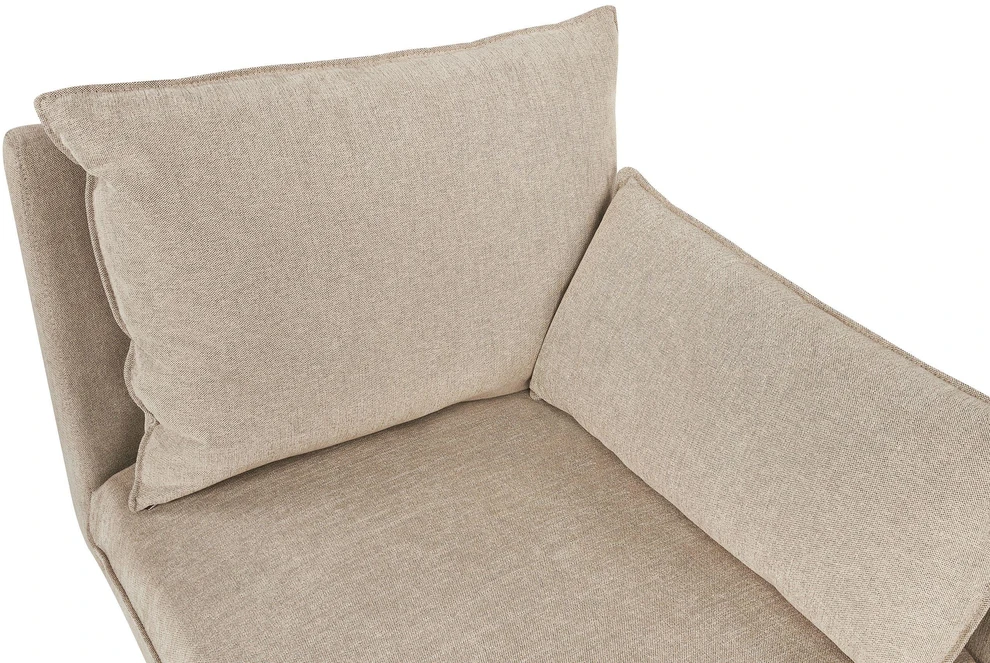 Sofa Beliani Kairinis šezlongas YERRES smėlio spalvos
