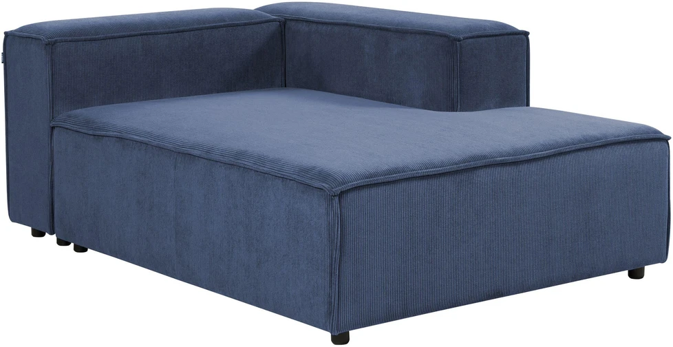Sofa Beliani Kairiosios pusės šezlongas ARDAL, velvetas, tamsiai mėlynas