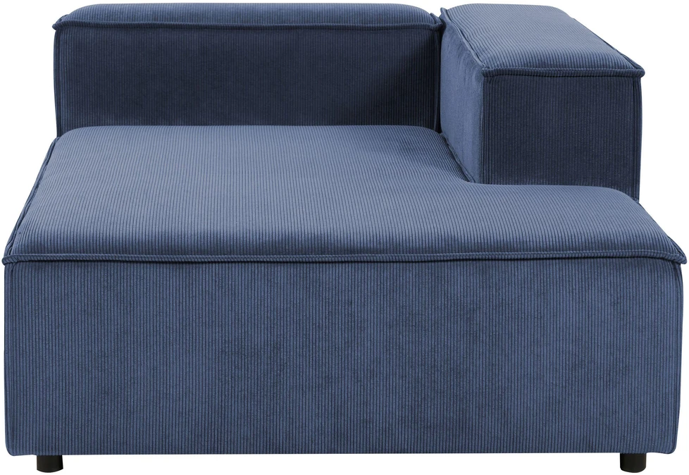 Sofa Beliani Kairiosios pusės šezlongas ARDAL, velvetas, tamsiai mėlynas