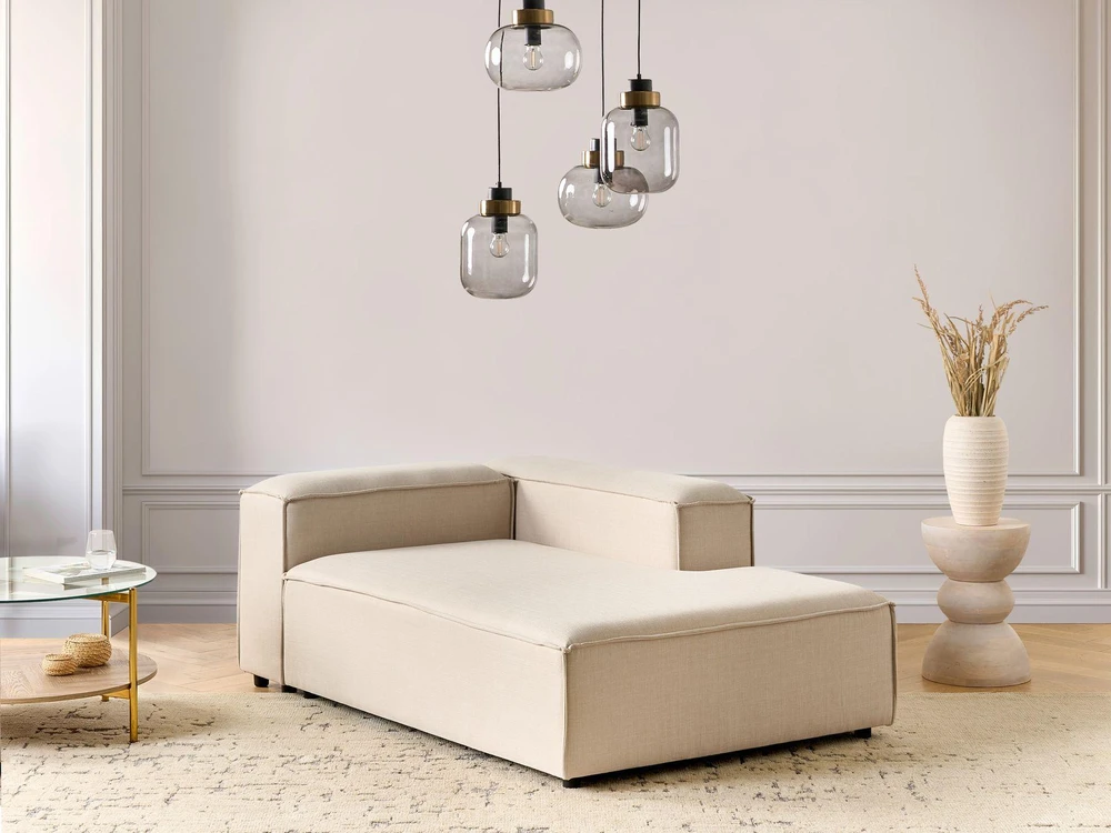 Sofa Beliani Kairysis gultas ARDAL smėlio spalvos