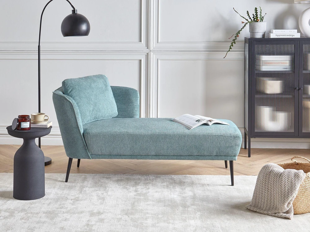 Sofa Beliani Kairysis gultas ARTHEZE, mėlynas