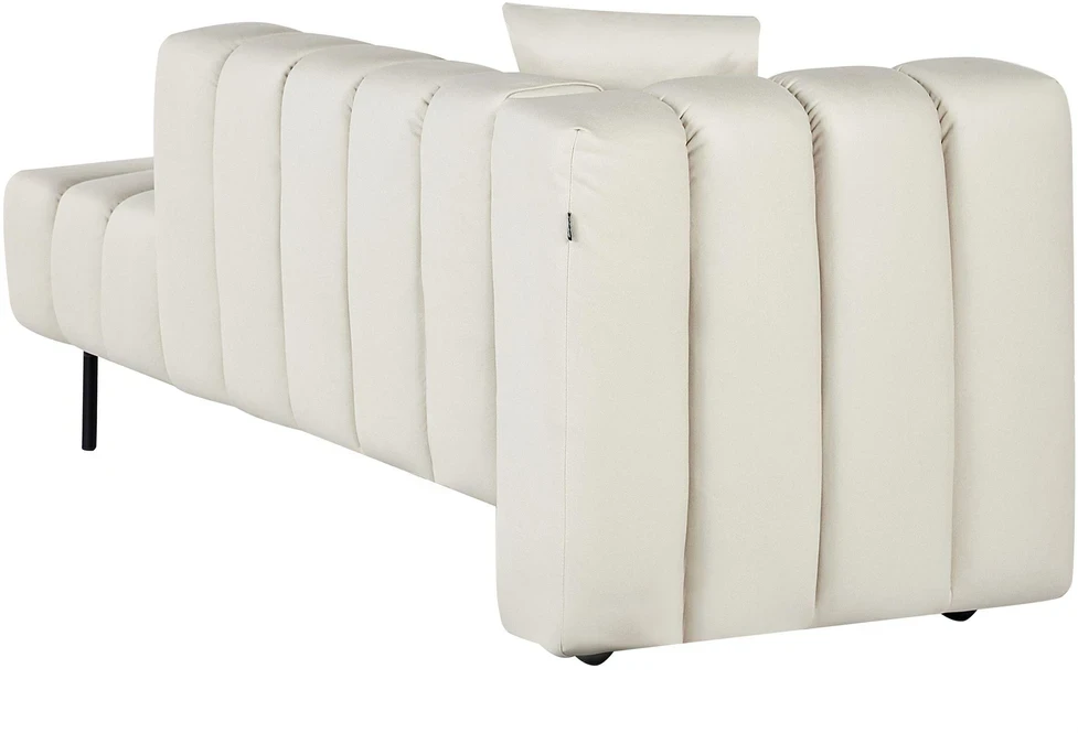 Sofa Beliani Kairysis gultas LANNILS kreminės spalvos