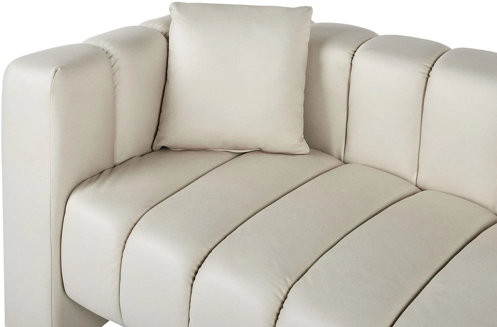 Sofa Beliani Kairysis gultas LANNILS kreminės spalvos