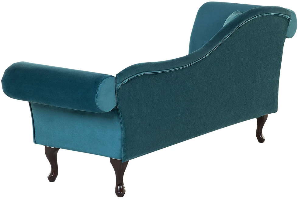 Sofa Beliani Kairysis gultas LATTES, aksominis, lazūro spalva