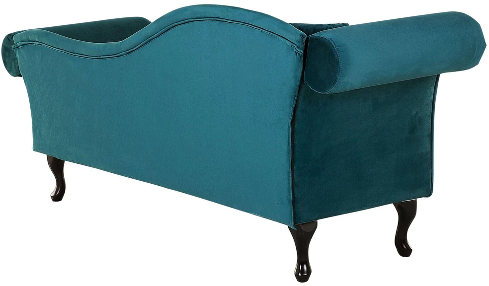 Sofa Beliani Kairysis gultas LATTES, aksominis, lazūro spalva