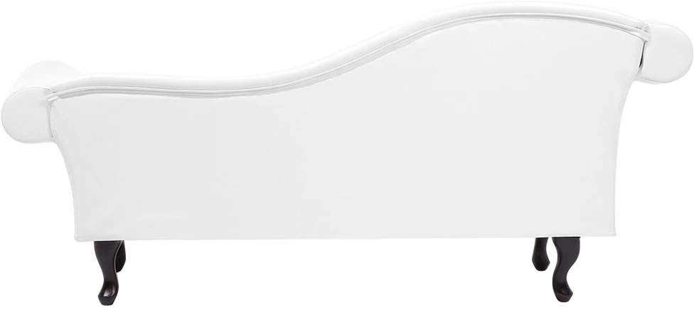 Sofa Beliani Kairysis gultas LATTES, dirbtinė oda, baltas