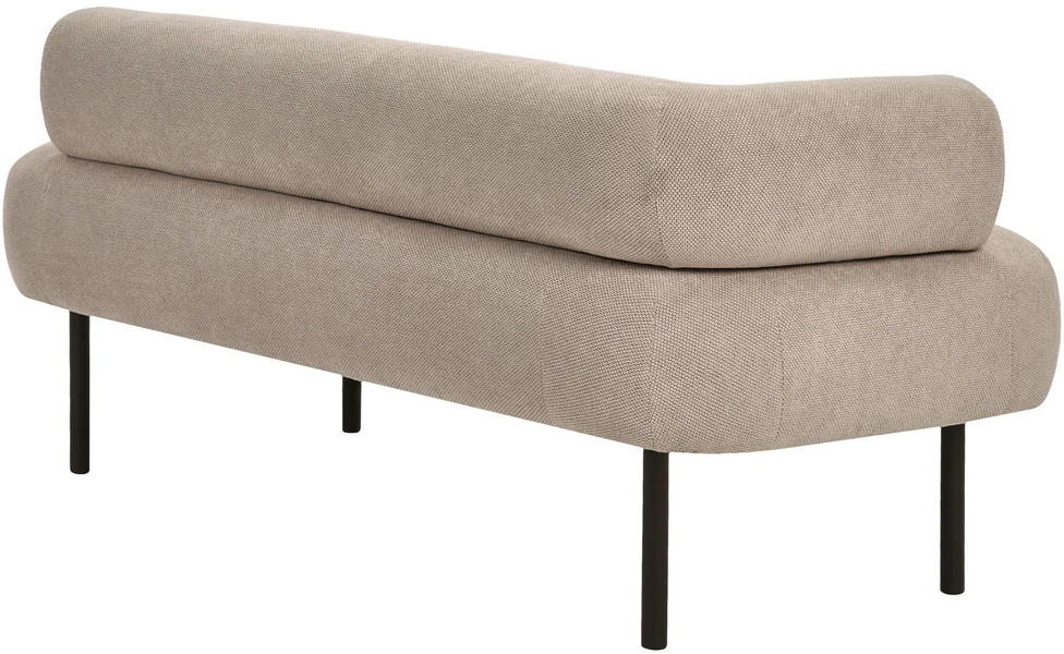 Sofa Beliani Kairysis gultas MIRMANDE smėlio ir pilkos spalvos