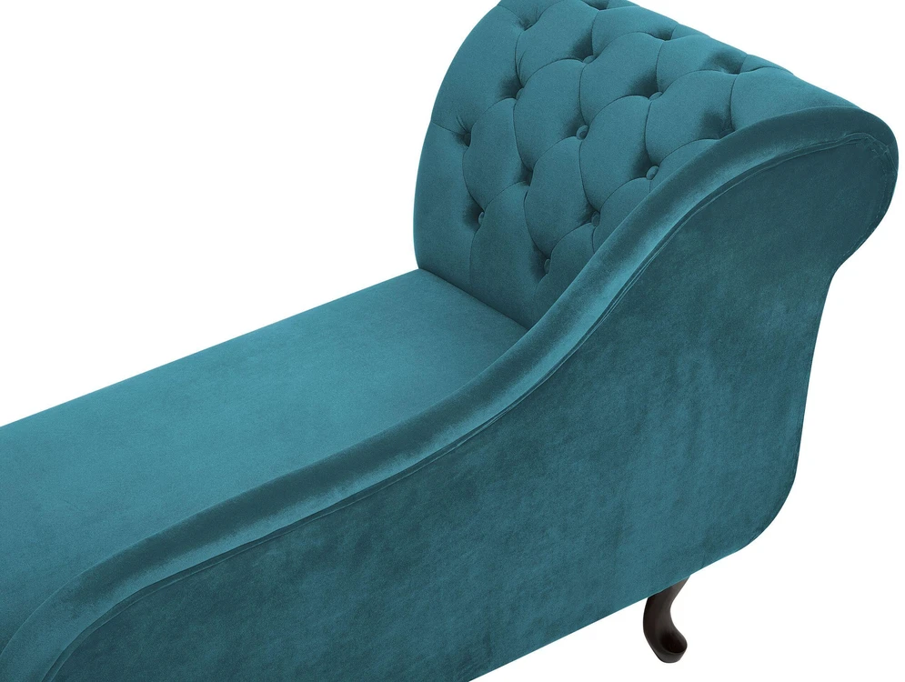 Sofa Beliani Kairysis gultas NIMES, mėlynas veliūras