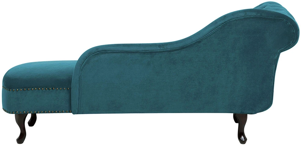 Sofa Beliani Kairysis gultas NIMES, mėlynas veliūras