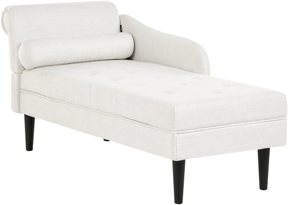 Sofa Beliani Kairysis gultas YVOIRE kreminės spalvos