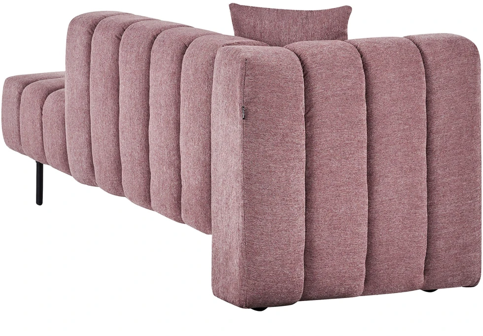 Sofa Beliani Kairysis šezlongas LANNILS rožinis