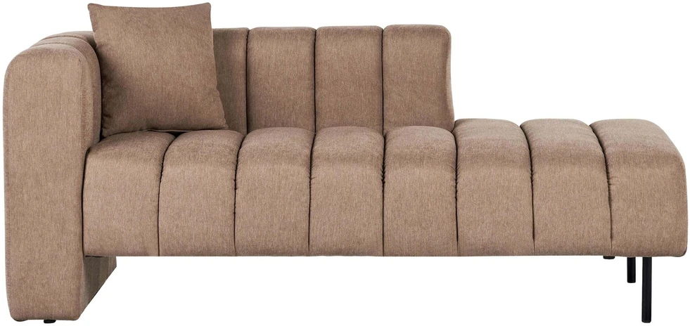 Sofa Beliani Kairysis šezlongas LANNILS šviesiai rudas
