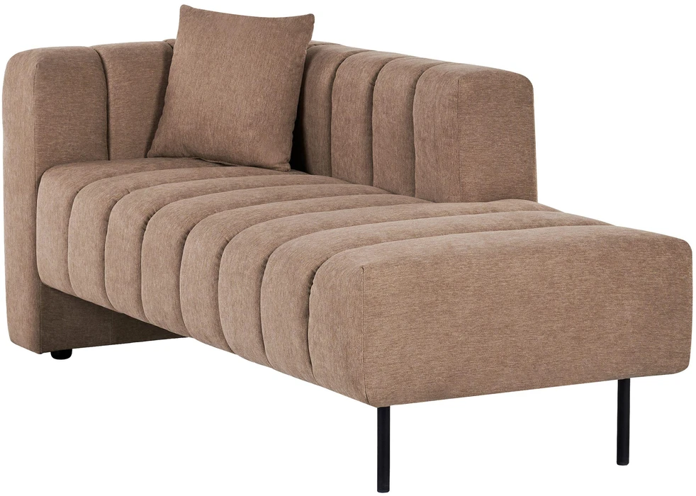 Sofa Beliani Kairysis šezlongas LANNILS šviesiai rudas