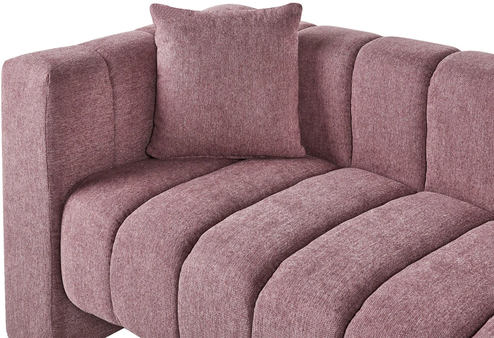 Sofa Beliani Kairysis šezlongas LANNILS rožinis