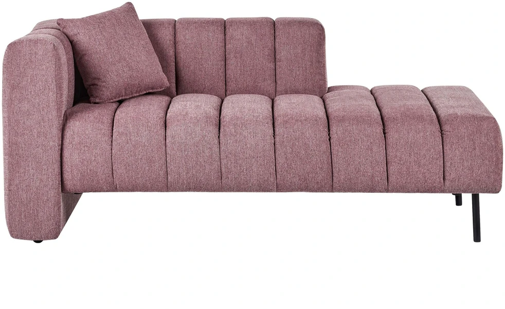 Sofa Beliani Kairysis šezlongas LANNILS rožinis