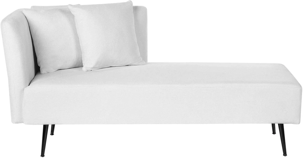 Sofa Beliani Kairysis šezlongas RIOM baltas