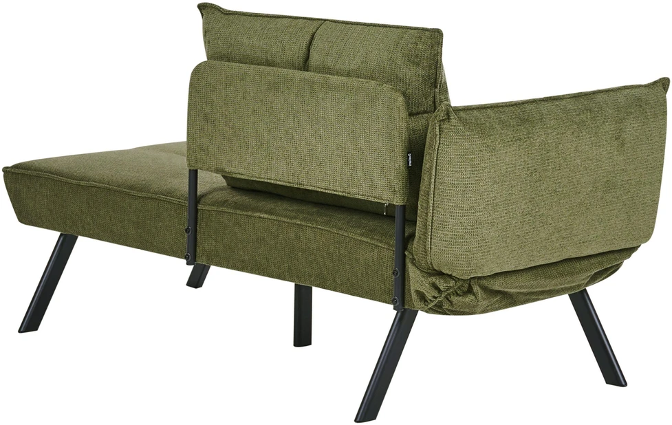Sofa Beliani Kairysis šezlongas ROCAMADOUR, žalias