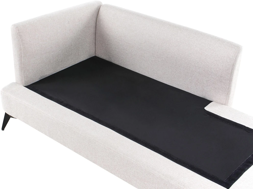 Sofa Beliani Kairysis šezlongas SIEVOZ šviesiai smėlio spalvos