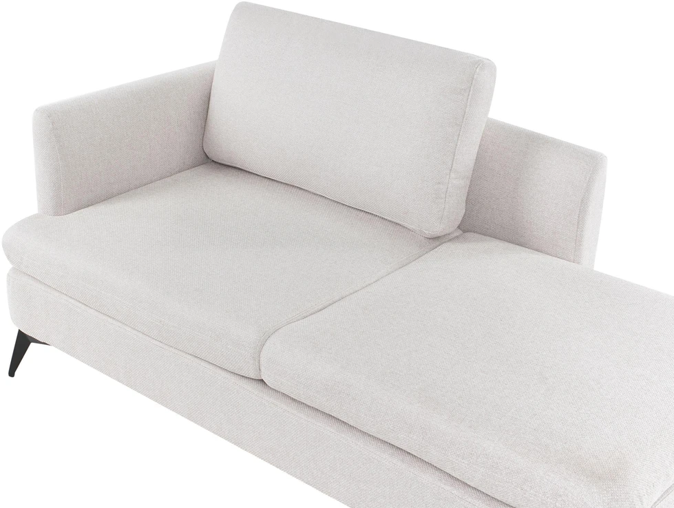 Sofa Beliani Kairysis šezlongas SIEVOZ šviesiai smėlio spalvos