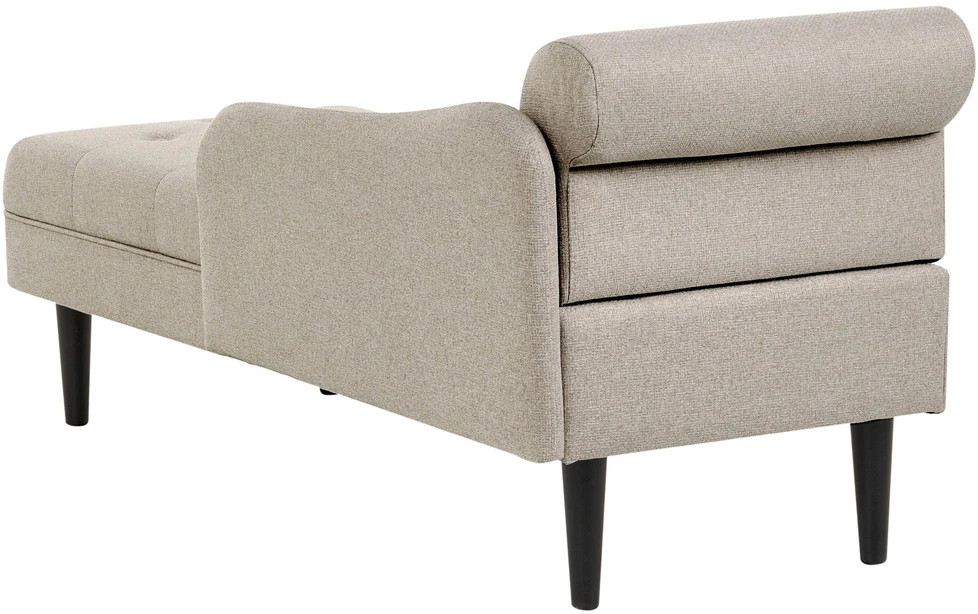 Sofa Beliani Kairysis šezlongas YVOIRE smėlio spalvos