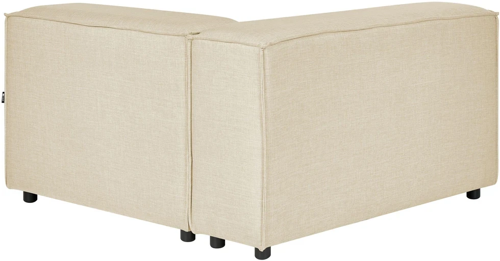 Sofa Beliani Kampinis modulis APRICA smėlio spalvos sintetinis linas