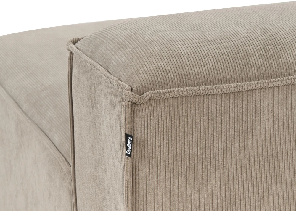 Sofa Beliani Kampinis modulis ARDAL Dešininis šviesiai rudas velvetas