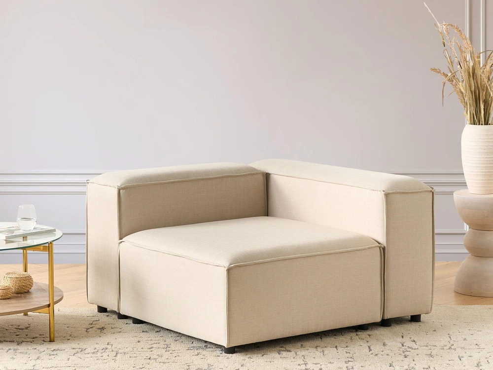 Sofa Beliani Kampinis modulis ARDAL kairinis, smėlio spalvos