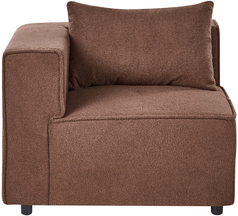 Sofa Beliani Kampinis modulis AXEBO rudas bouclé