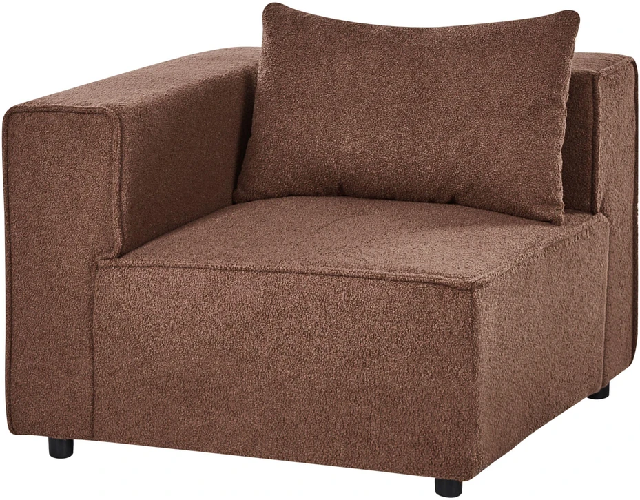 Sofa Beliani Kampinis modulis AXEBO rudas bouclé