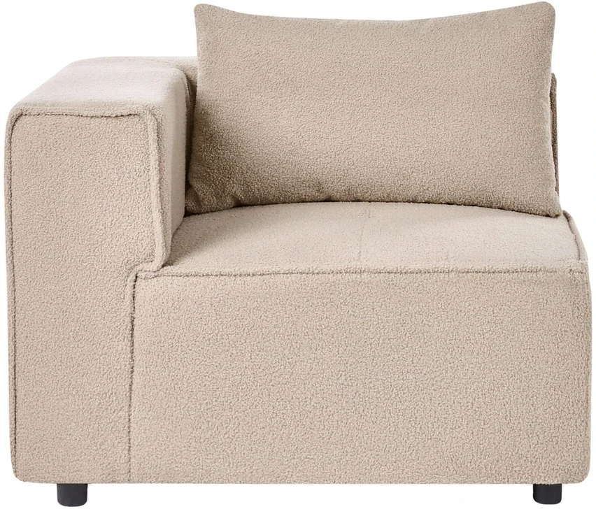 Sofa Beliani Kampinis modulis AXEBO smėlio spalvos Boucle