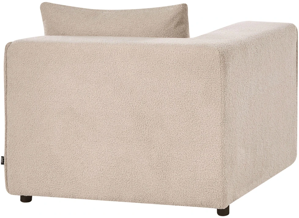 Sofa Beliani Kampinis modulis AXEBO smėlio spalvos Boucle