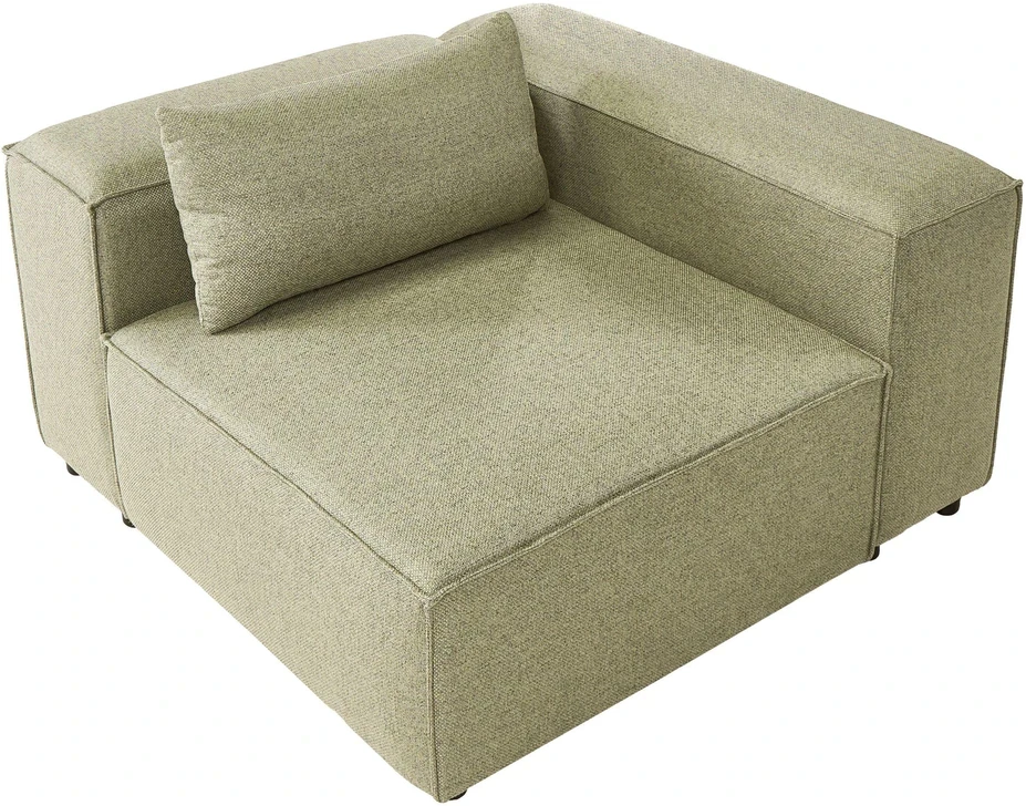 Sofa Beliani Kampinis modulis BRANDE simetrinis, šviesiai žalias