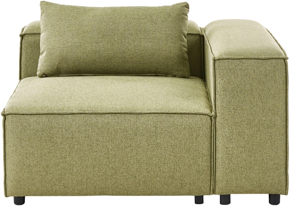 Sofa Beliani Kampinis modulis BRANDE simetrinis, šviesiai žalias