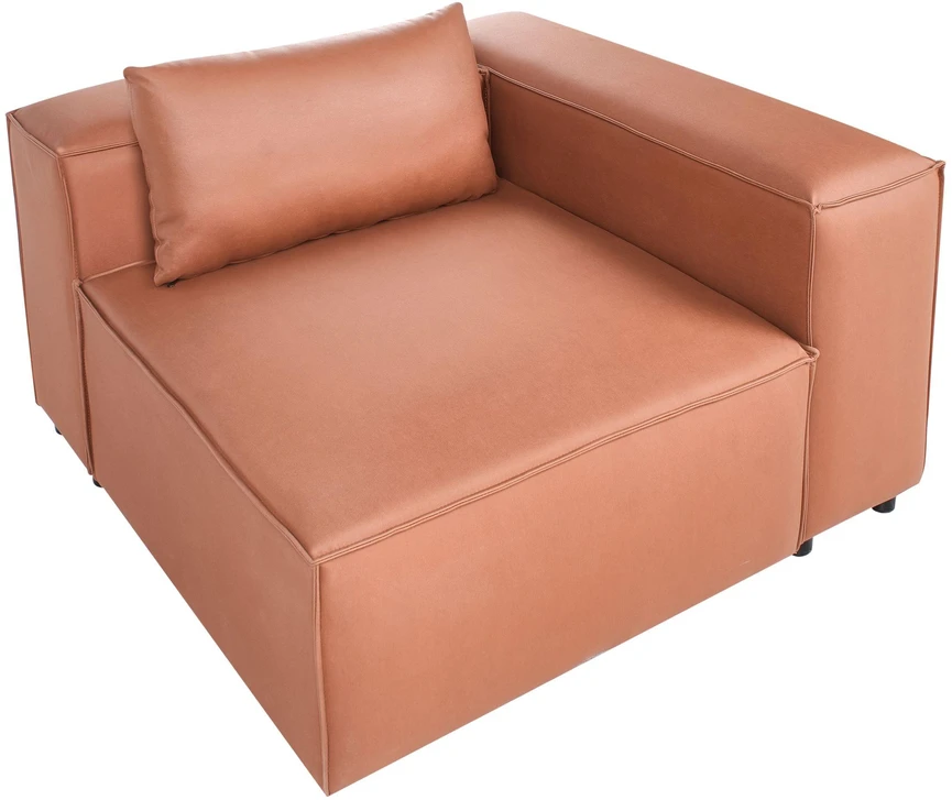 Sofa Beliani Kampinis modulis BRANDE simetriškas, auksinės rudos spalvos
