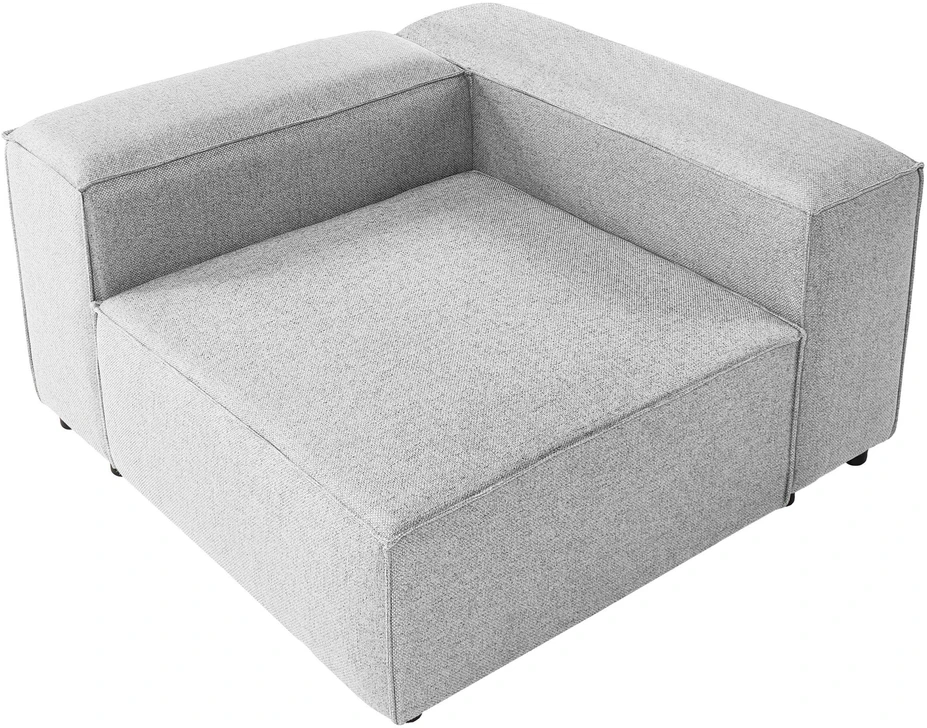 Sofa Beliani Kampinis modulis BRANDE simetriškas, pilkas