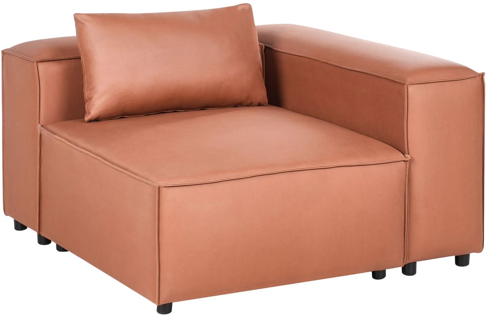 Sofa Beliani Kampinis modulis BRANDE simetriškas, auksinės rudos spalvos
