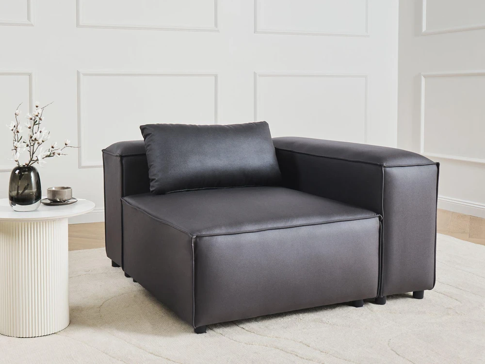 Sofa Beliani Kampinis modulis BRANDE simetriškas juodas